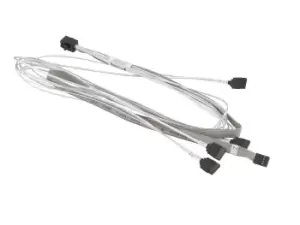 Image of MiniSAS HD / 4 SATA 0.75 m - 0.75 m - MiniSAS - SATA - Grey - White - Copper