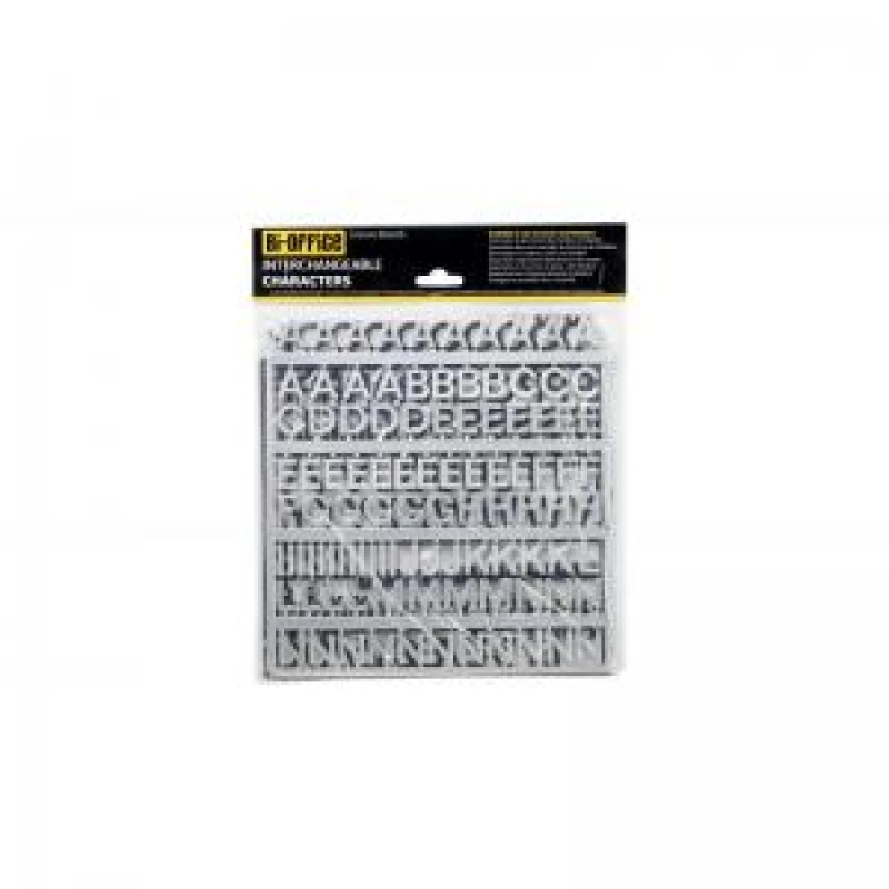Image of Bi-Office Letter Boards Characters 19mm Silver (235 Pack) CAR0102