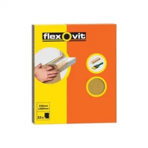 Image of Flexovit Glasspaper Sanding Sheets 230 x 280mm Grade M2 (25)