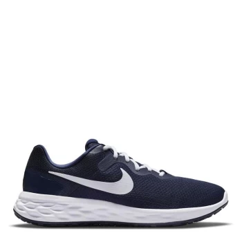 Image of Nike Revolution 6 Mens Running Shoe - Navy/White