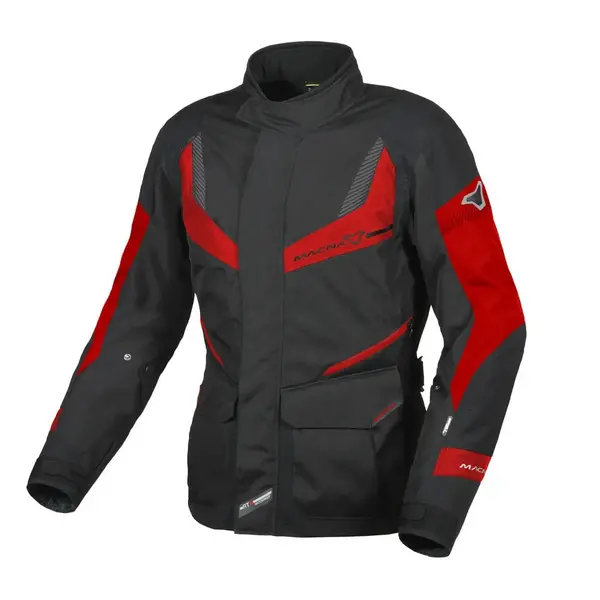 Image of Macna Rancher Textile Waterproof Jacket Lady Black Red Size S