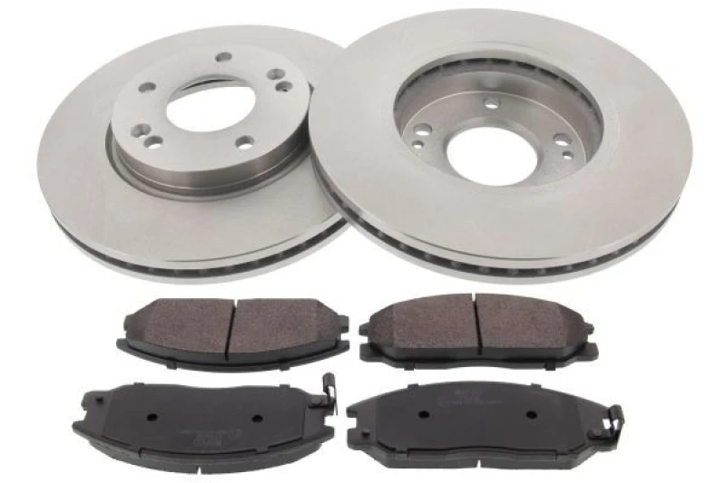 Image of MAPCO 47529 Brake disc and pads set Front Axle, Brake Disc Type: Vented, with acoustic wear warning, with anti-squeak plate Brake Set,disc brakes (34