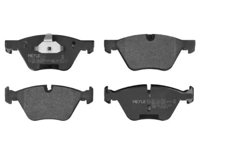 Image of MEYLE 025 237 9420 Brake pad set Front Axle, excl. wear warning contact, Original Quality, with anti-squeak plate Brake Pad Set,disc brake (402)