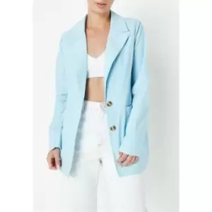 Missguided Tall Oversized Blazer - Blue