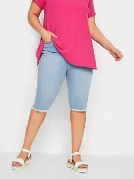 Image of Yours Ava Cycling Short Bleach, Blue, Size 14, Women