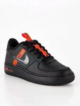 Image of Nike Air Force 1 Lv8 Trainer - Black/Orange