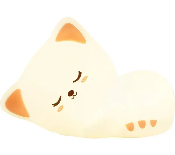 image of GROOV-E Cuties Sophie Kitten Kids Night Light - Multicolour