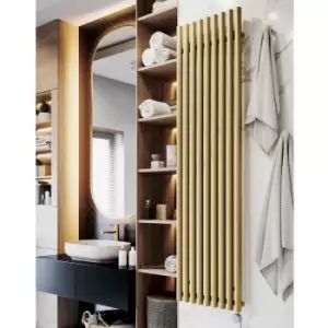 image of Rolo Room e Vertical Single Panel Electric Radiator Brass 1800 x 480mm - Brass - Terma