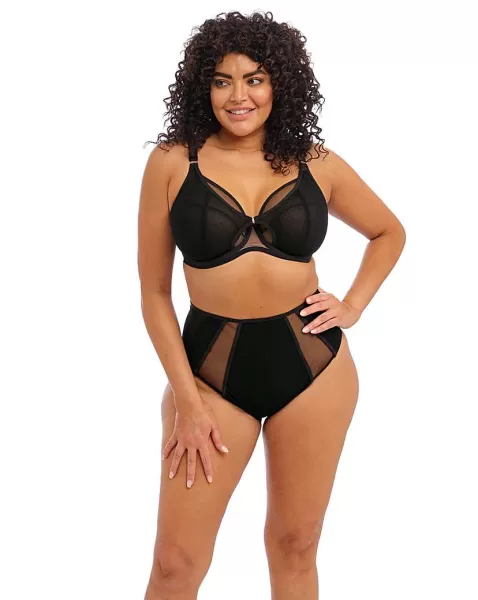 Image of Elomi Kintai Plunge Wired Bra Black Female 38FF SP81422