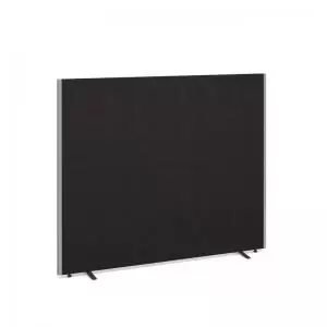 image of Floor standing fabric screen 1500mm high x 1800mm wide - charcoal