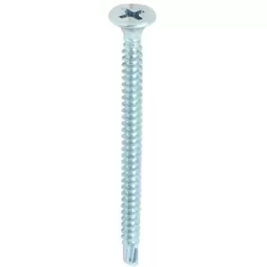 image of TIMCO 4.2 x 75mm Metal Stud Plasterboard Self Drilling Zinc Screws Box Of 500