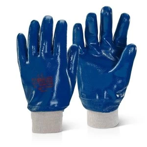 image of Click2000 Nitrile Coated Knitwrist Heavy Weight 10 Gloves Ref