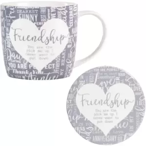 image of Said with Sentiment 7152 Friendship Mug & Coaster Set