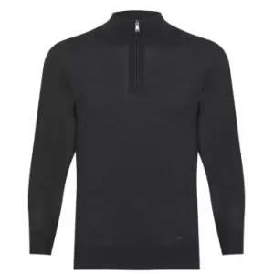 Paul And Shark Summer Zip Neck Sweatshirt - Black