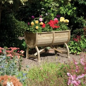 image of Rowlinson Marberry Barrel Garden Planter