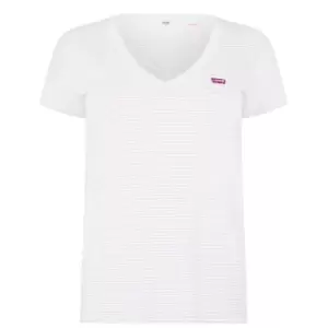 Levis Perfect V Neck T Shirt - Purple