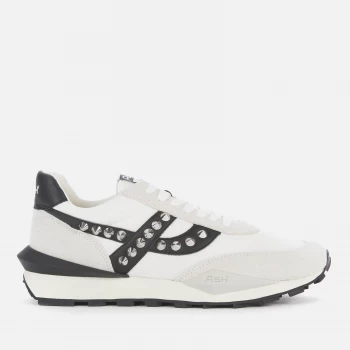 Image of Ash Womens Spider Studs Sustainable Running Style Trainers - White/Off White - UK 6