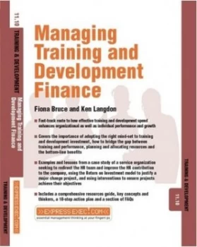 Image of Managing Training and Development Finance by Fiona Green Book