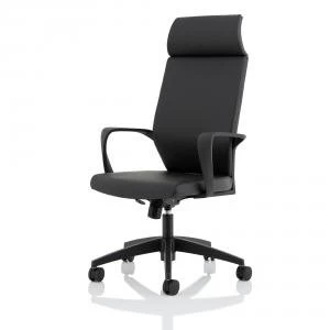 Image of Trexus Hampton High Back PU Leather With Headrest Black Ref EX000216