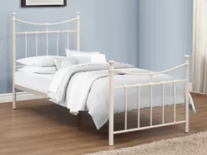 image of Birlea Emily 3ft Single Cream Metal Bed Frame