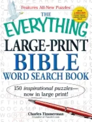 Image of everything large print bible word search book