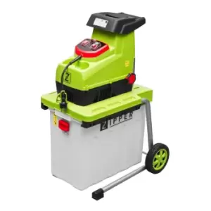 image of Zipper GHAS2800 Silent Garden Shredder 230 V - Green & Black