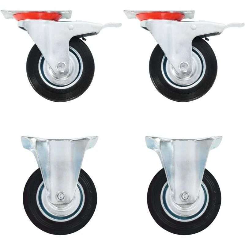 Image of VIDAXL Casters 4 pcs 100 mm Vidaxl 8718475720553