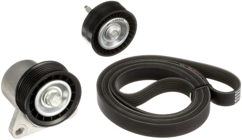Image of GATES K016PK2198 V-ribbed belt set Micro-V Stretch Fit V-Ribbed Belt Set (542)