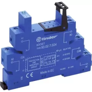 Image of Finder 93.02.7.024 Relay socket + LED, + EMC emission suppressor Finder 41.52, Finder 41.61