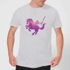 Image of Nintendo The Legend Of Zelda Silhouette Mens Light Grey T-Shirt - L - Light Grey