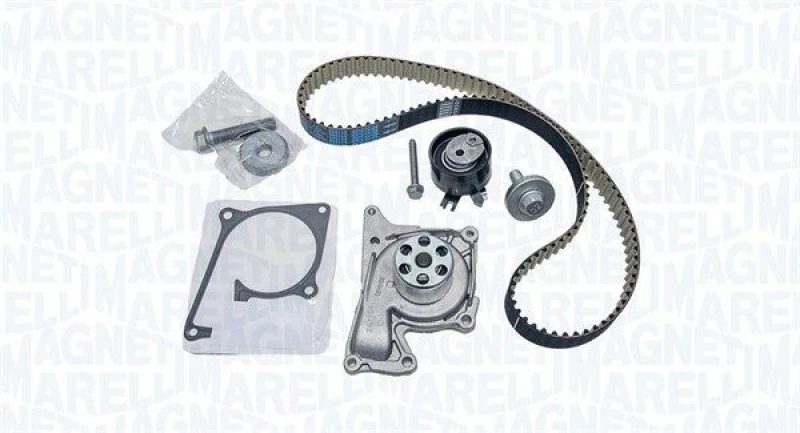 Image of MAGNETI MARELLI Water pump and timing belt kit MAGNETI MARELLI 341404170003