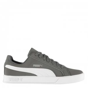 image of Puma Smash Vulc Trainers Mens - Grey/White