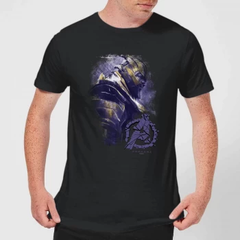 Image of Avengers Endgame Thanos Brushed Mens T-Shirt - Black - 5XL
