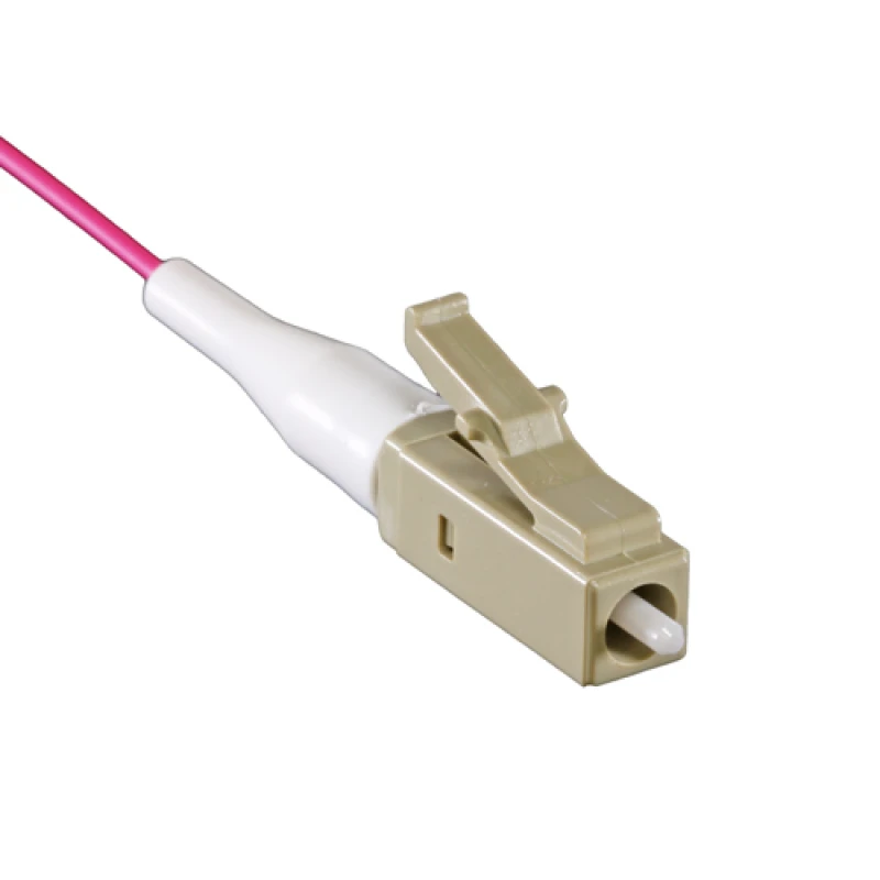 Image of Cablenet 1m OM4 50/125 LC Pigtail Erika Violet Fibre Pigtail 900um