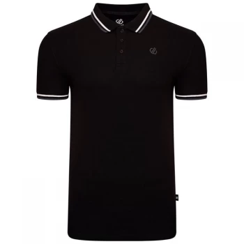 image of Dare2B Precise Quick Drying Polo Shirt - Black