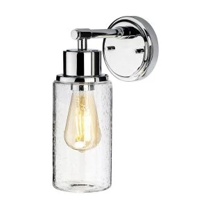 Image of 1 Light Outdoor Wall Light Polished Chrome IP44, E27