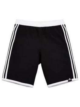 image of Boys, adidas Swim 3 Stripe Shorts - Black, Size 13-14 Years