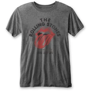 Image of The Rolling Stones - New York City 75 Unisex Large T-Shirt - Grey