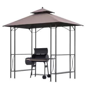 Image of Outsunny 2.5 x 1.5m BBQ Tent Canopy Patio Outdoor Awning Gazebo Party Sun Shelter
