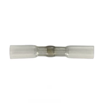 Image of Heat Shrink Butt Connector with Crimp & Solder Clear Pack of 25