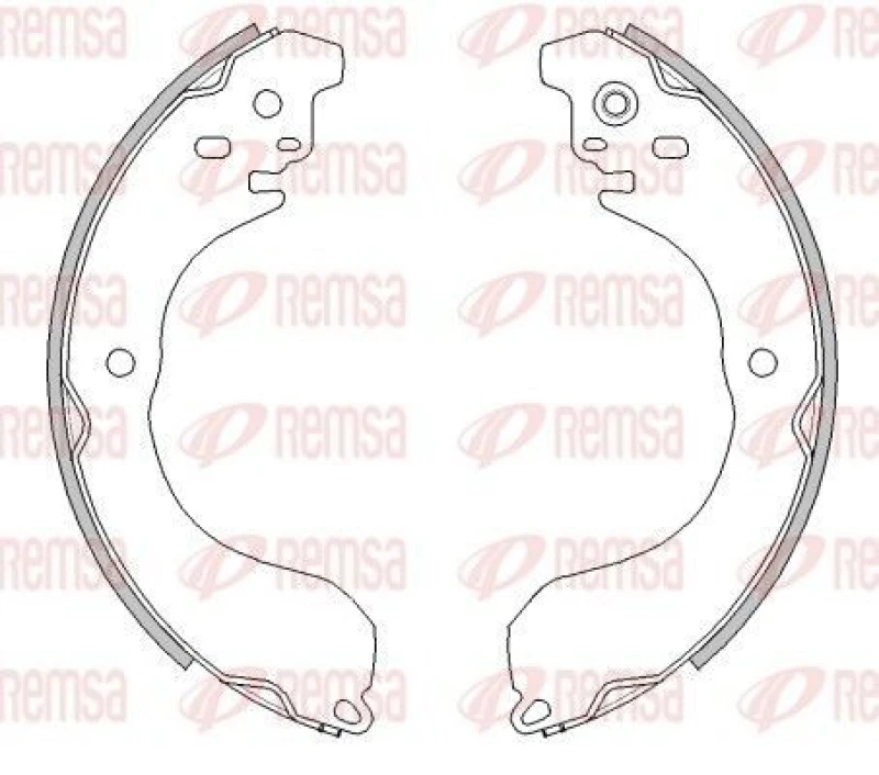 Image of REMSA Brake Shoe Set REMSA 4265.01