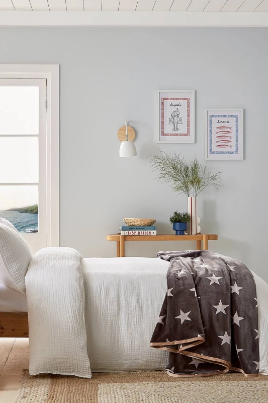 Image of Helena Springfield 'Muslin' Cotton Duvet Cover Set in White Size: Super King White Unisex Super King