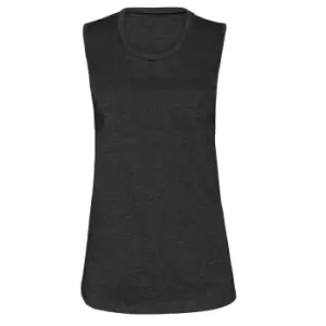 image of Bella + Canvas Womens/Ladies Muscle Jersey Tank Top (XL) (Dark Grey Heather)