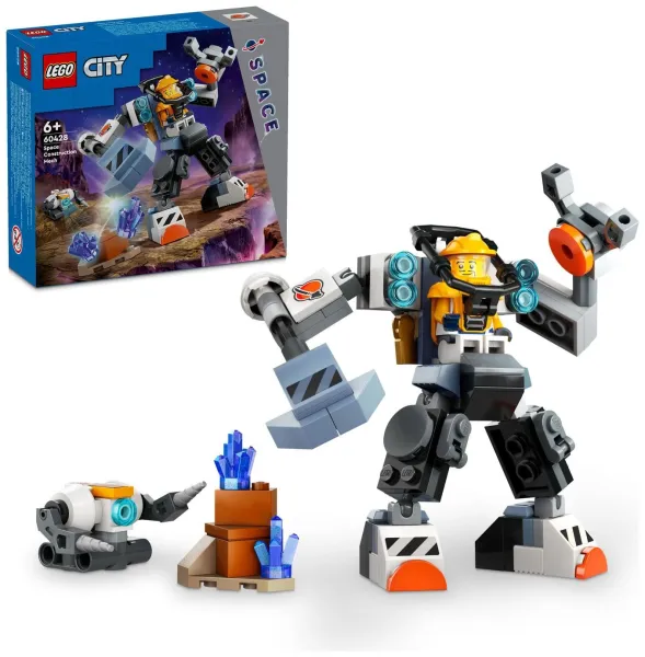 image of LEGO City Space Construction Mech Suit Action Figure 60428