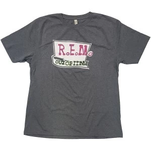 image of R.E.M. - Out Of Time Unisex Medium T-Shirt - Grey