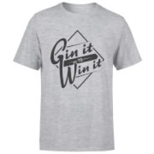 Image of Gin it to Win it T-Shirt - Grey - 3XL