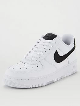 image of Nike Air Force 1 '07 Shoe - White/Black, Size 4, Women