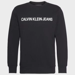 Image of CK Jeans Mens Core Institutional Logo Sweatshirt - CK Black - XL