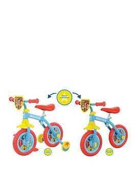 image of Disney Pixar Switch It 2in1 10" Bike Steel, Plastic