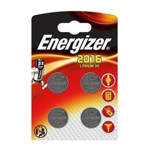 Image of Original Energizer CR2016 3V Lithium Coin Battery 1 x Pack of 4